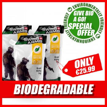 BULK DEALS: Swiss Arms Bio BB's (0.20g) (3 Pack)